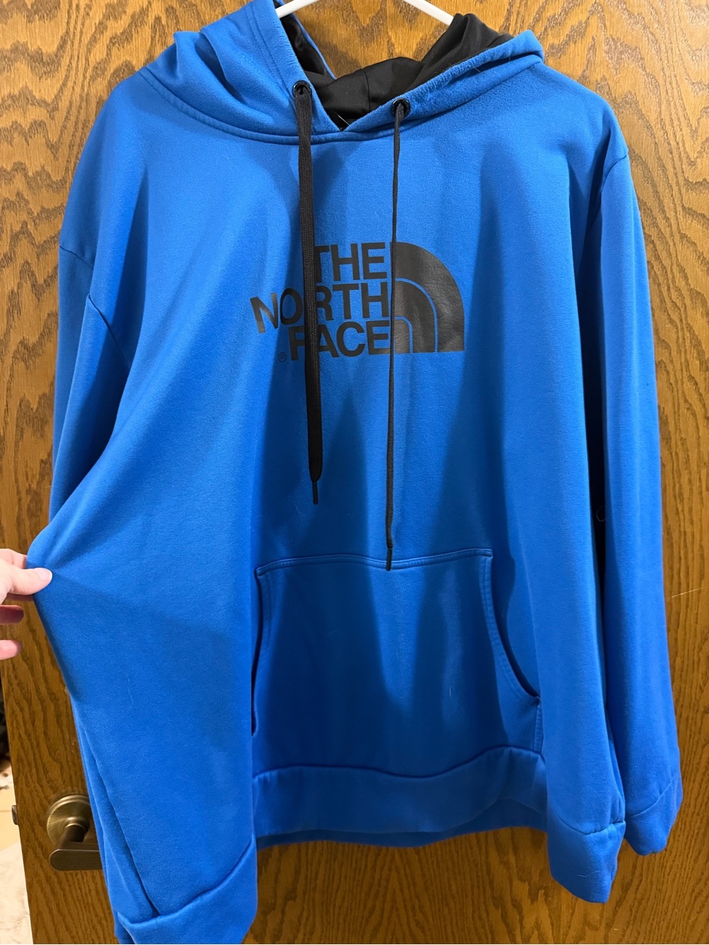 The North Face Men’s XXL Blue Pullover Hoodie Sweatshirt